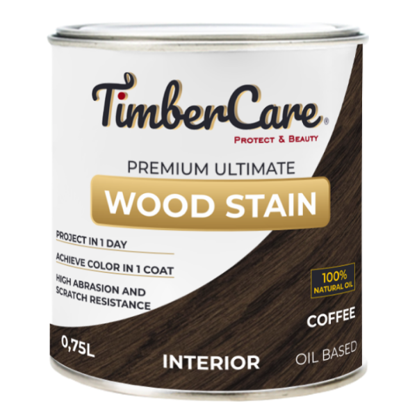 Тонирующее масло TimberCare Wood Stain (цвет- Кофе- Coffee), банка 0,75л