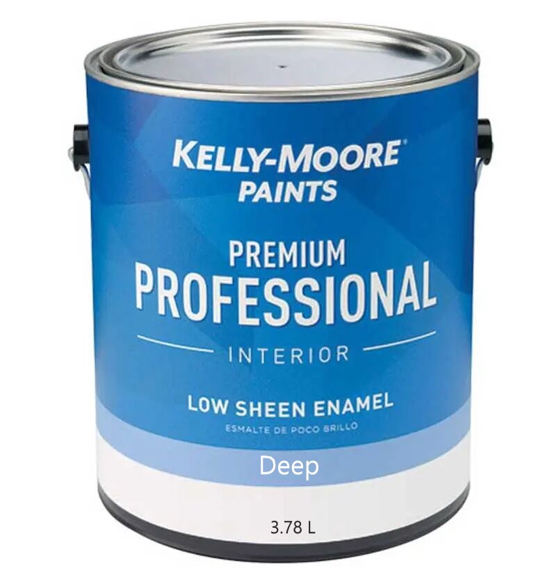 Краска профессиональная интерьерная KELLY-MOORE Premium Prof (deep base, low sheen), банка 3,78л
