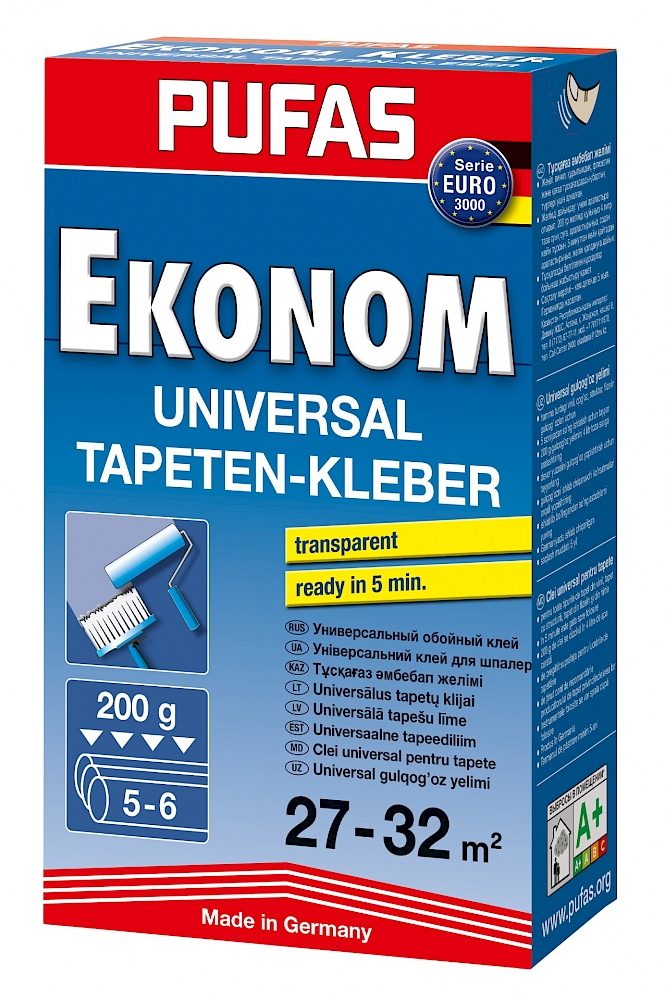 Клей PUFAS EURO 3000 Ekonom универсальный обойный 200гр