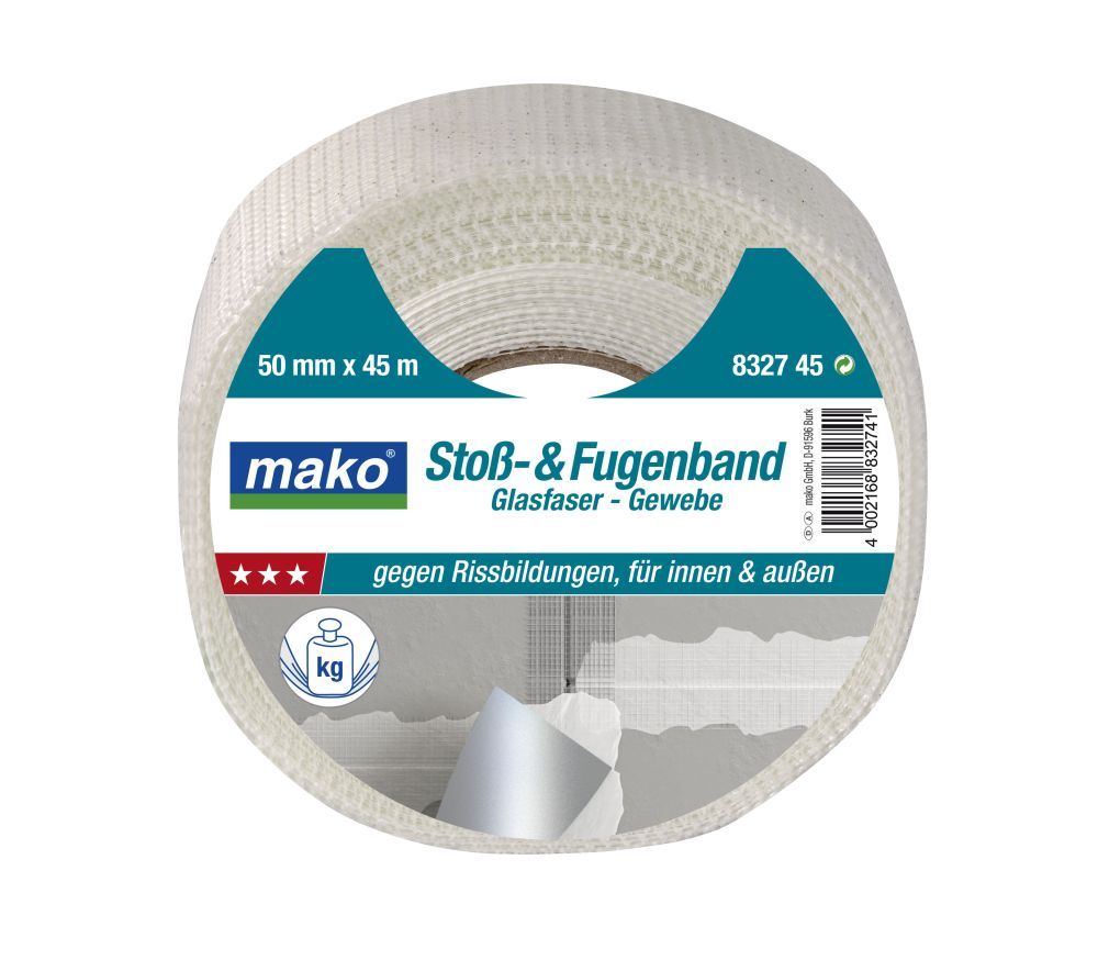 Серпянка MAKO из стекловолокна 50ммх90м белый 832790