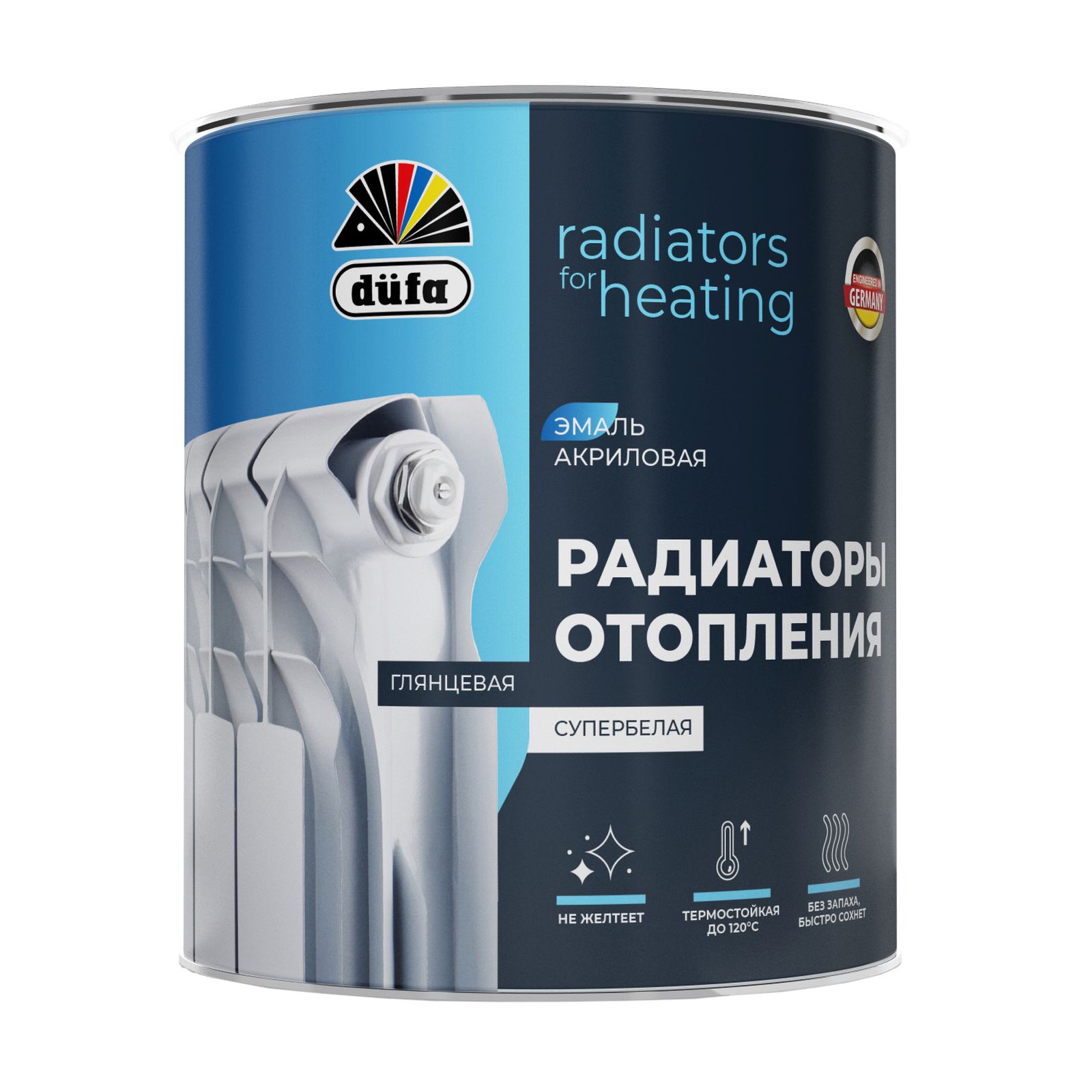 Dufa РАДИАТОРЫ ОТОПЛЕНИЯ эмаль акриловая база1   0,75л