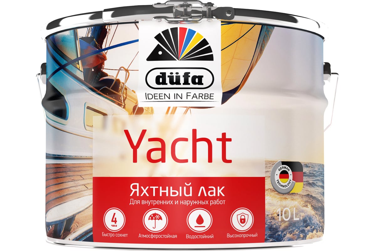 Dufa Лак YACHT яхтный полуматовый  10л