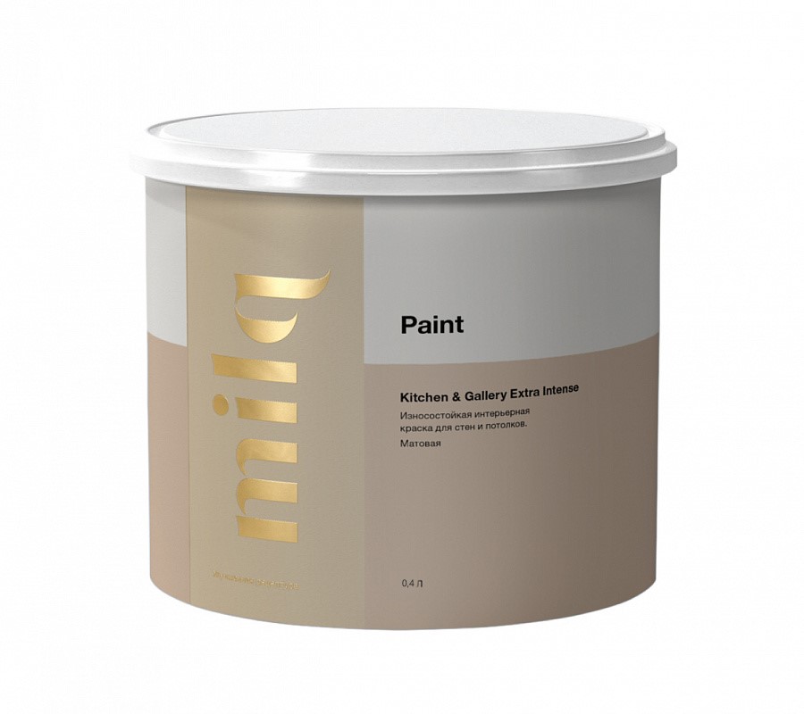 Краска водно-дисперсионная Milq Kitchen & Gallery Extra Intense база А 0,4 л