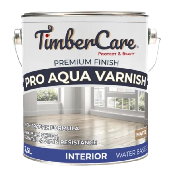 Проф. лак на акриловой основе TimberCare Pro Aqua Varnish (цвет- шелковисто-матовый- matte), банка 2