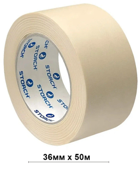 Лента малярн.бум. 36ммх50м толщ.0,12мм