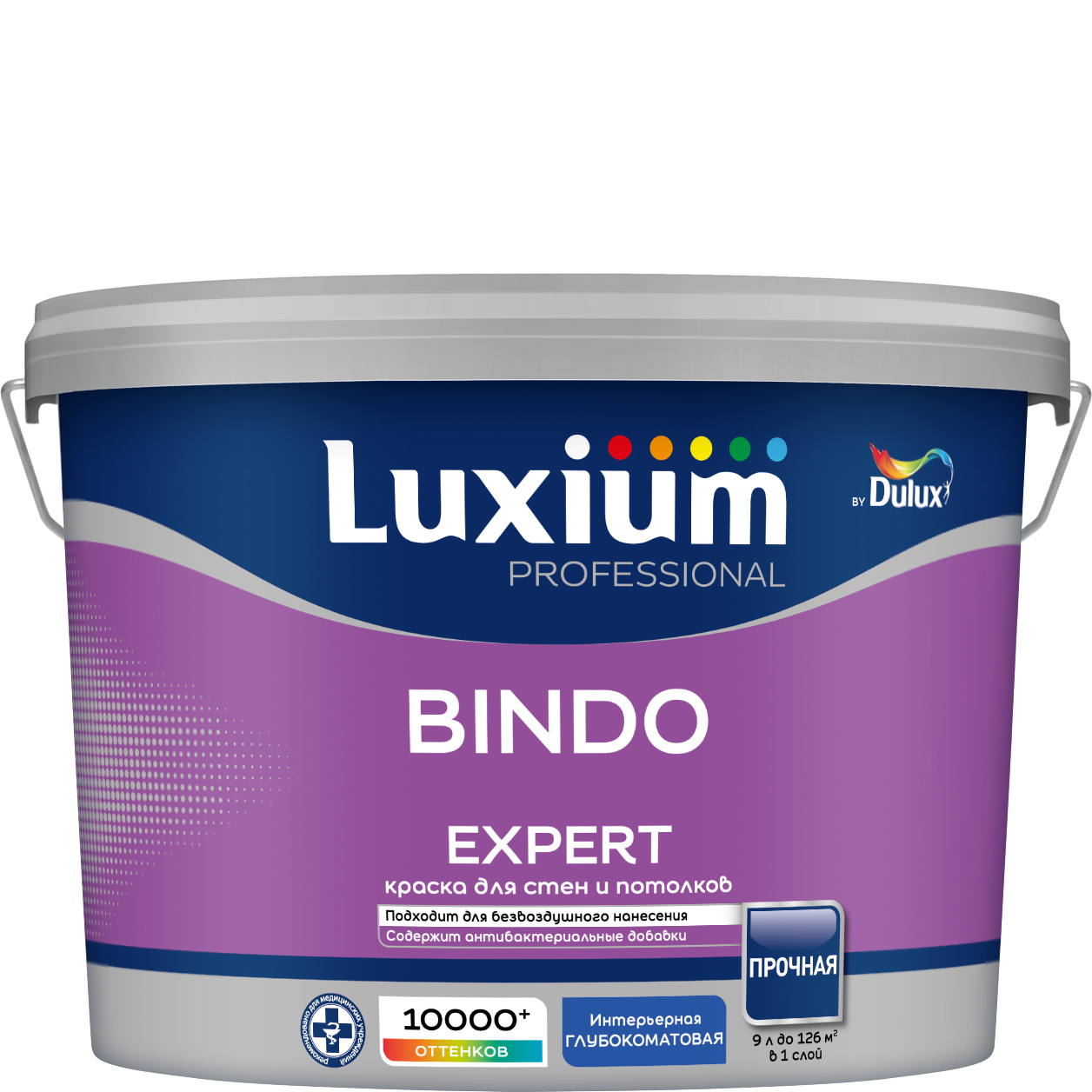 Краска Luxium Professional Bindo Expert глуб/мат BW 9л