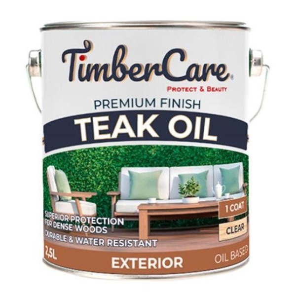 Натуральное тиковое масло TimberCare Teak Oil (цвет- прозрачный), банка 2.5 л