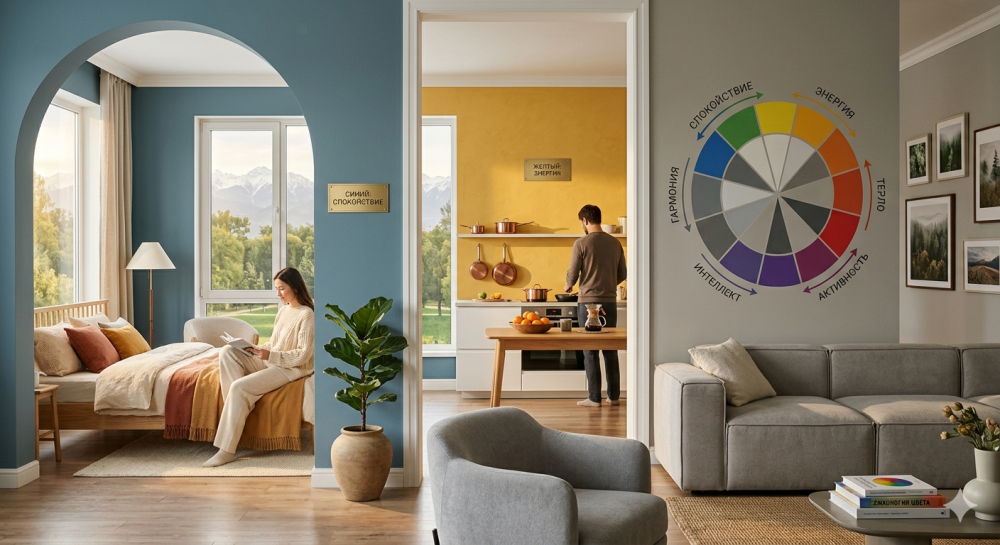 Психология цвета в интерьере