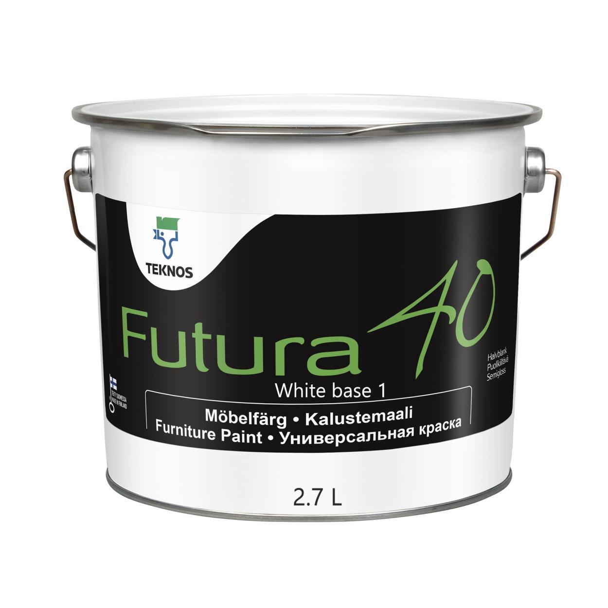 FUTURA 40 WHITE BASE PAINT 1 полиуретановая тиксотроп.лаковая краска  2,7