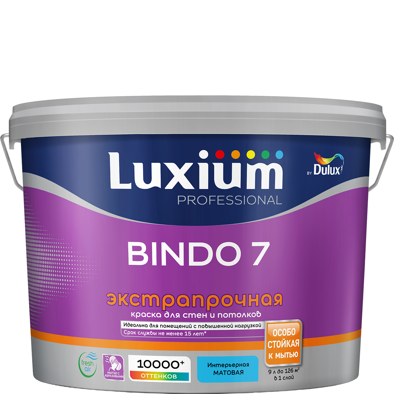 Краска Luxium Prof Bindo 7 мт BW 9л