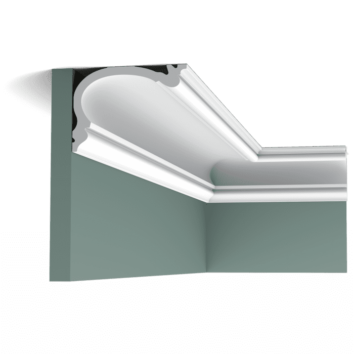 C341 карниз полиуретан 200 x 8,8 x 12,2