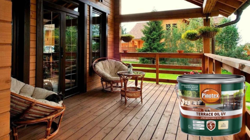 Pinotex представил новое масло Terrace Oil UV для защиты древесины