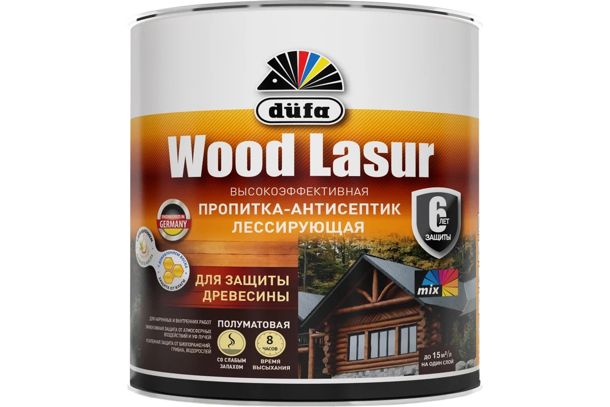 Dufa Пропитка WOOD LASUR бесцветная   0,9л