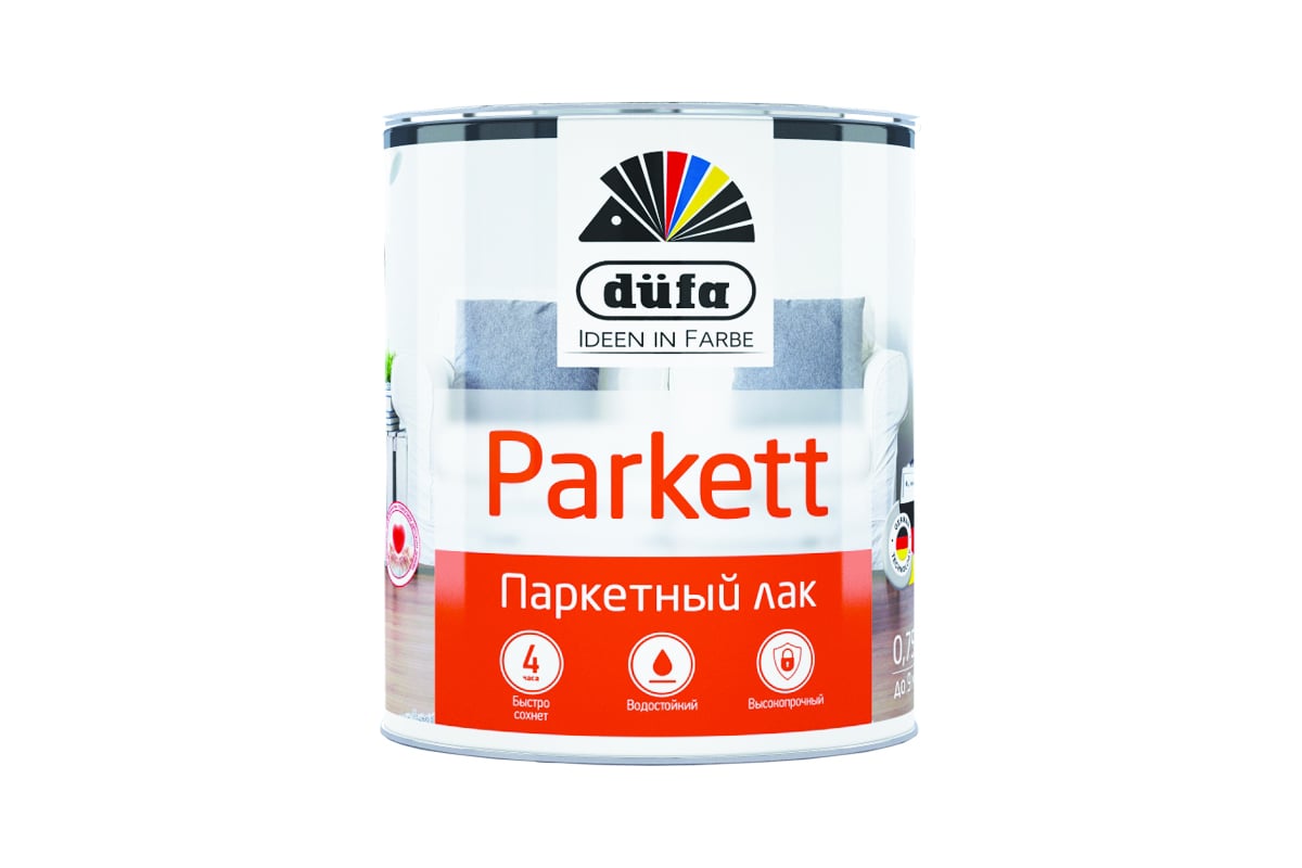 Dufa Лак PARKETT паркетный полуматовый   750мл