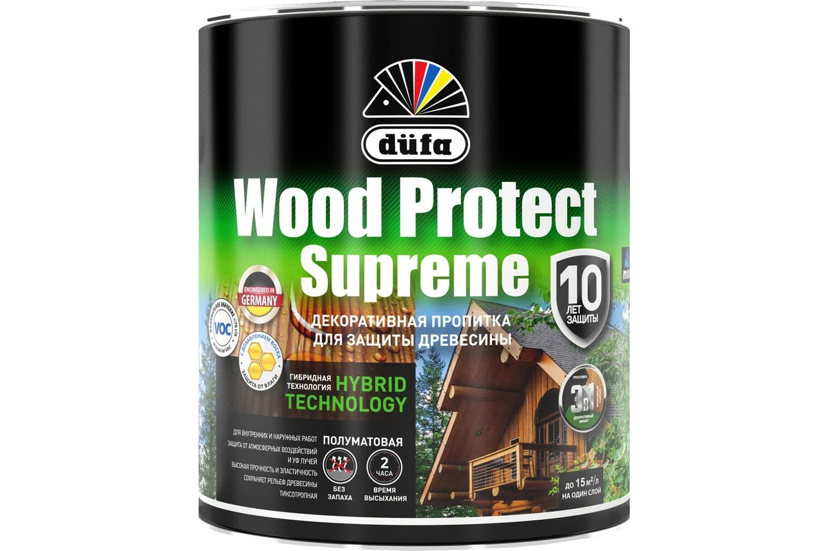 Dufa Пропитка WOOD PROTECT Supreme, бесцветная   0,75л