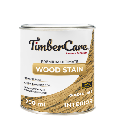 Тонирующее масло TimberCare Wood Stain (цвет- Золотое дерево- Golden tree), банка 0,2л