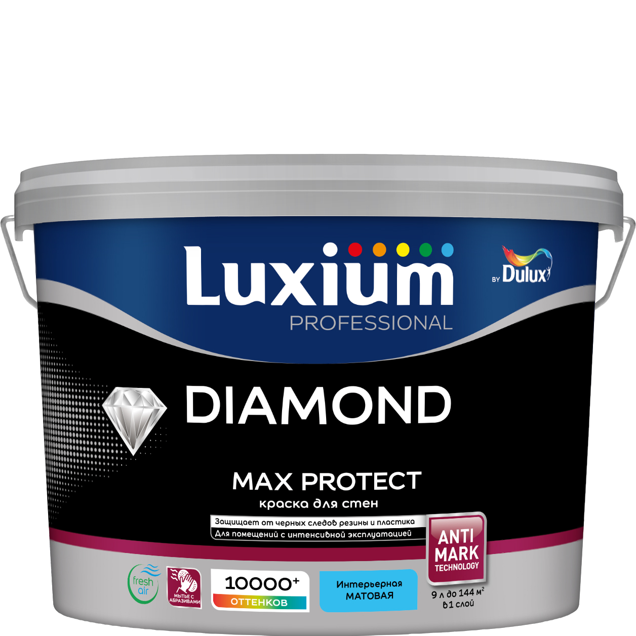 Краска Luxium Prof Diamond Max Protect мт BW9л
