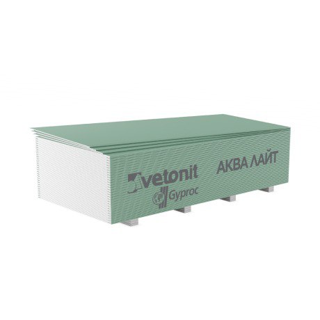 Ветонит Гипрок Влагостойкий УК 9,5х1200х2500 гипсокартон
