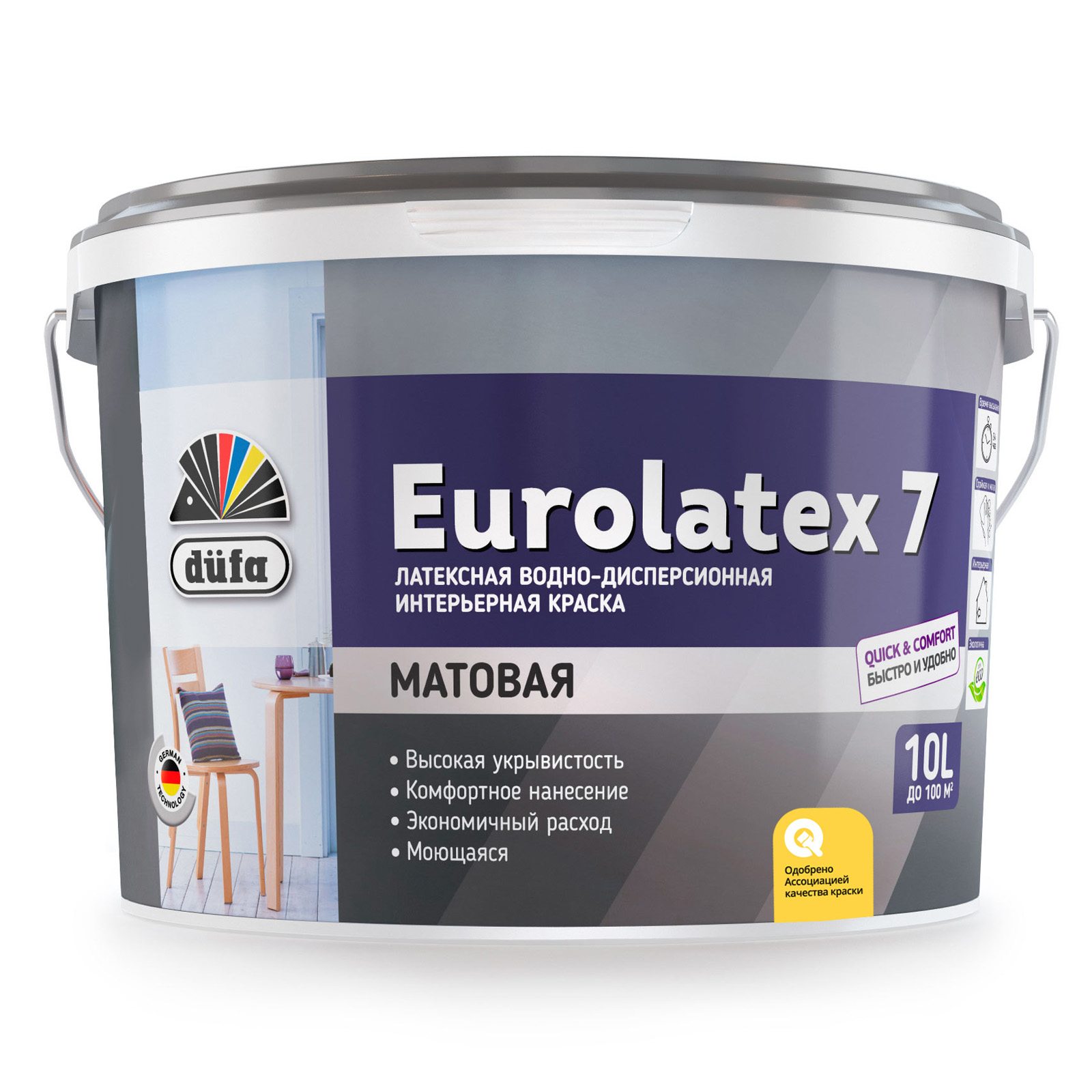 Dufa ВД краска EUROLATEX 7,  10л