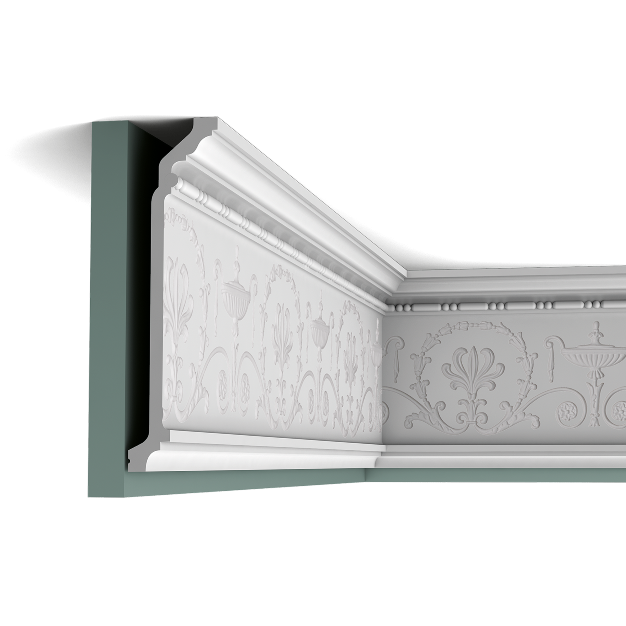 C308 карниз полиуретан 200 x 24,8 x 6,3