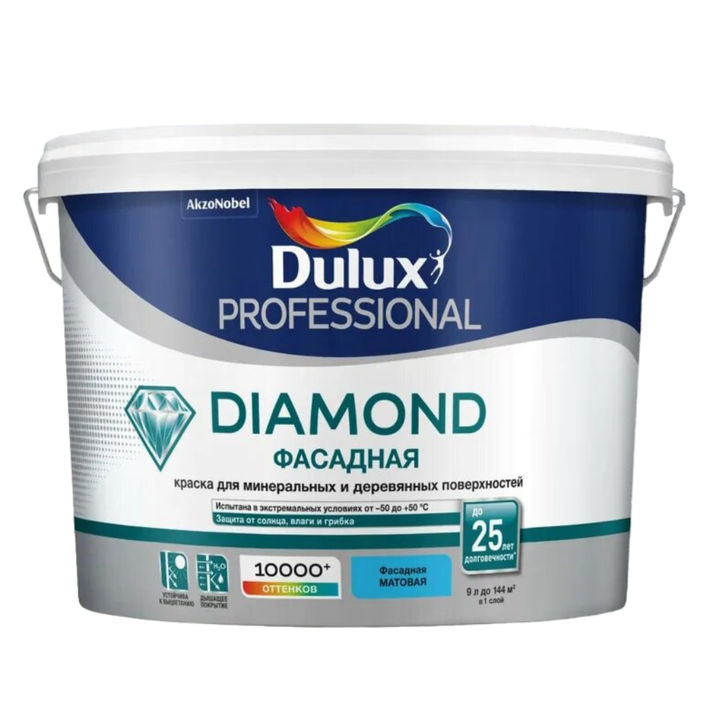 Краска Dulux TRADE Фасадная гладкая bs BC    9