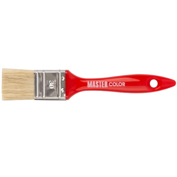 Кисть флейцевая, ХАЛЯЛЬ, ширина 30 мм,  толщ. 12 мм, 30%  светлый конский волос + 70% ПЭТ