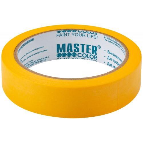 Лента малярная золотистая, рисовая бумага, 36 мм x 25 м, термостойкость до 100°C, УФ-стойкость до 30