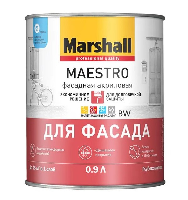 MAESTRO фасадная акриловая BW  0,9