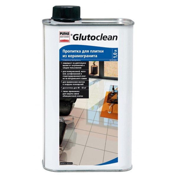 Средство PUFAS Glutoclean пропитка для плитки и натурального камня 4*1л
