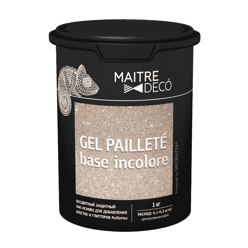 Лак основа для глиттера GEL PAILLETE BASE INCOLORE, 1 л