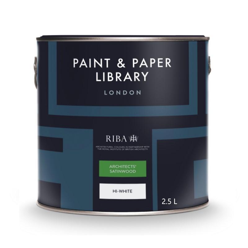 Краска в/э акриловая полуматовая, б. белая 2,5л, Architects Satinwood, Paint&Paper Library