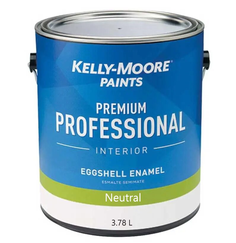 Краска профессиональная интерьерная KELLY-MOORE Premium Prof (neutral base, eggshell), банка 3,78л