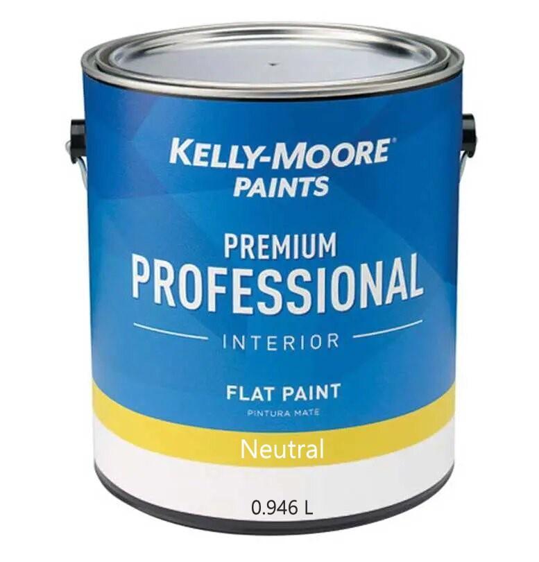 Краска профессиональная интерьерная KELLY-MOORE Premium Prof (цвет- neutral base, flat), банка0,946л
