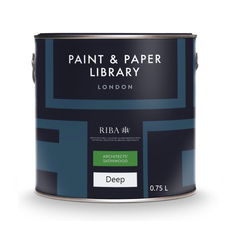 Краска в/э акриловая полуматовая, б. темная 0,75л, Architects Satinwood, Paint&Paper Library (100131