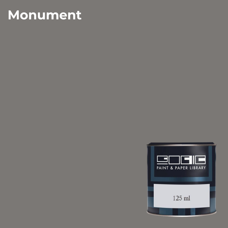 Пробник краски в/э Paint&Paper Library, Pure Flat Emulsion, глубокоматовый, цвет MONUMENT.  0,125 л