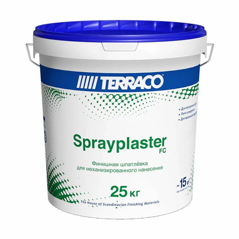 Шпатлевка  TERRACO Sprayplaster FC  (25кг) финишная