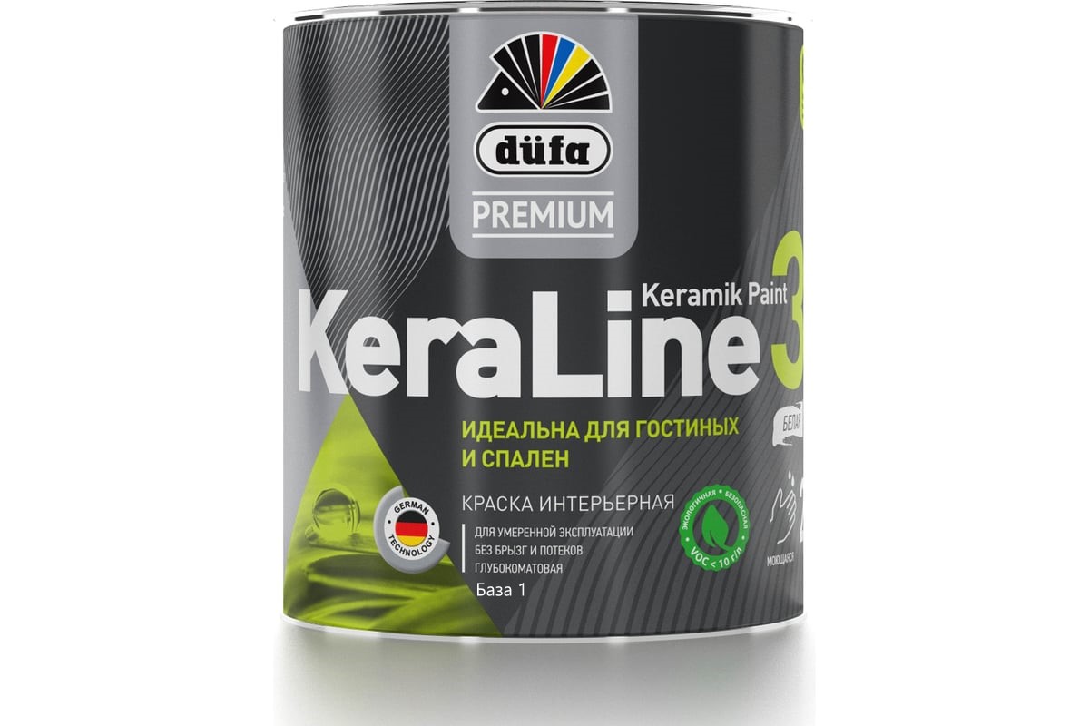 DufaPremium ВД краска KeraLine  3  база1  0,9л