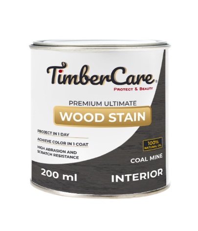 Тонирующее масло TimberCare Wood Stain (цвет- Угольная шахта- Coal mine), банка 0,2л