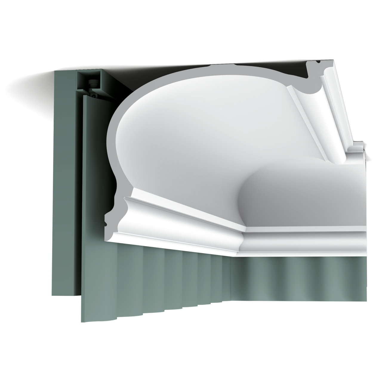 C343 карниз полиуретан 200 x 19 x 25