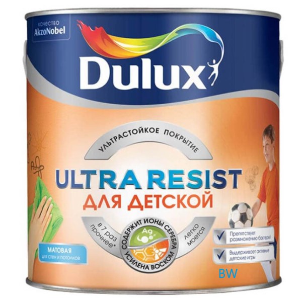 Краска Dulux Ultra Resist Для Детской мат BW 5л