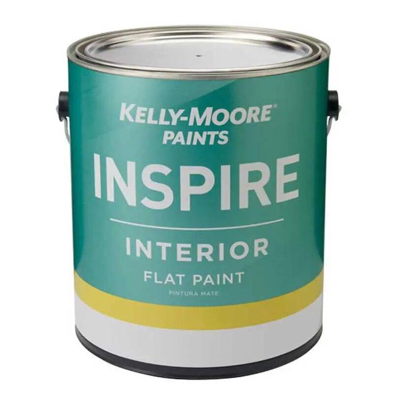 Краска дизайнерская суперукрывистая KELLY-MOORE Inspire (цвет- white base, flat), банка 3,78л
