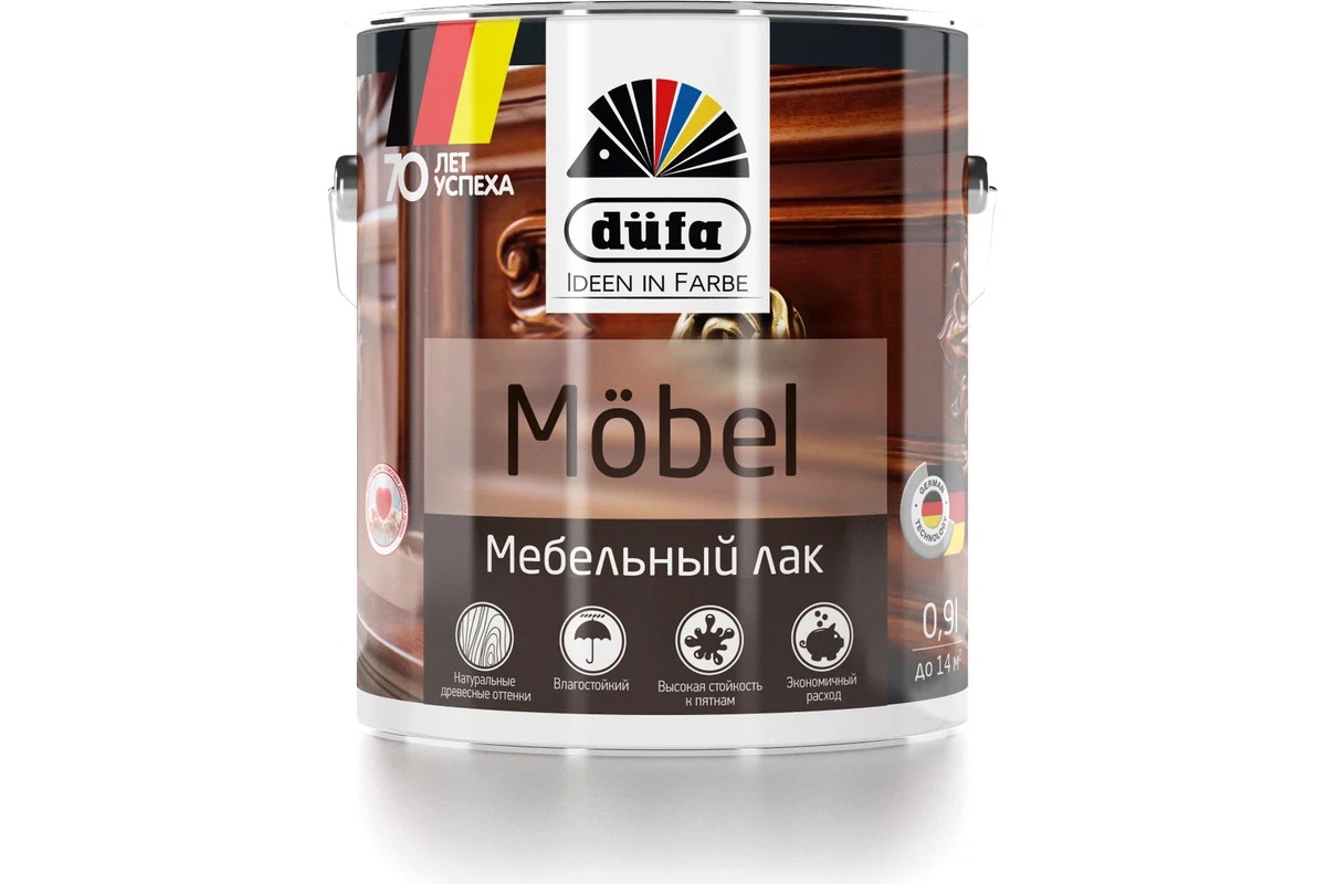 Dufa Лак MOBEL мебельный венге 900мл