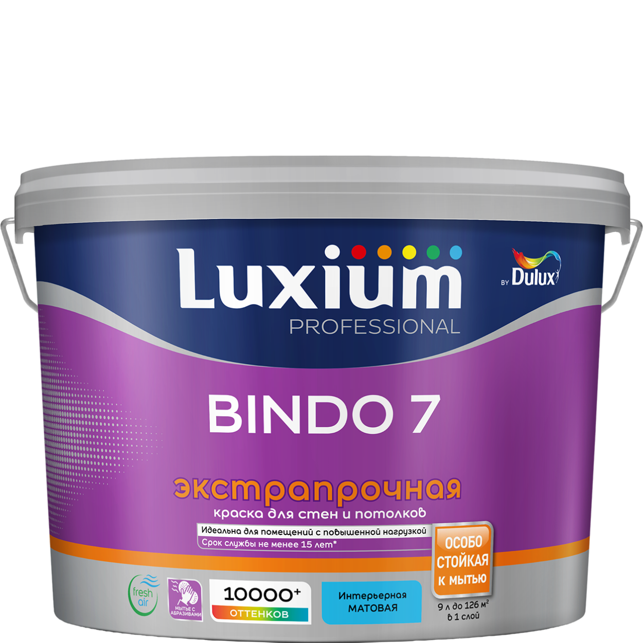 Краска Luxium Prof Bindo 7 мт BW 9л