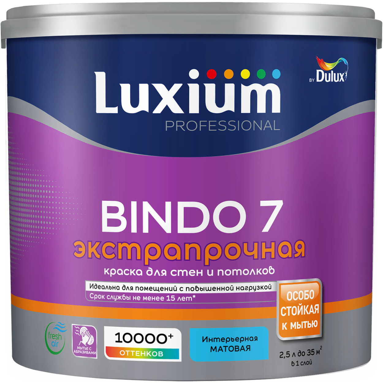 Краска Luxium Professional Bindo 7 мат BC 2,25л