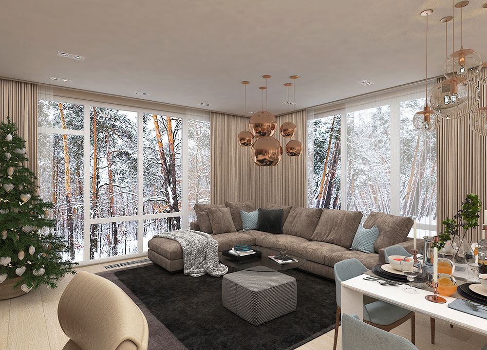 Зимний макияж интерьера: стильные идеи