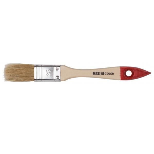 Кисть флейц., ширина 25 мм, натур. щетина, 55% топс, лакиров.ручка