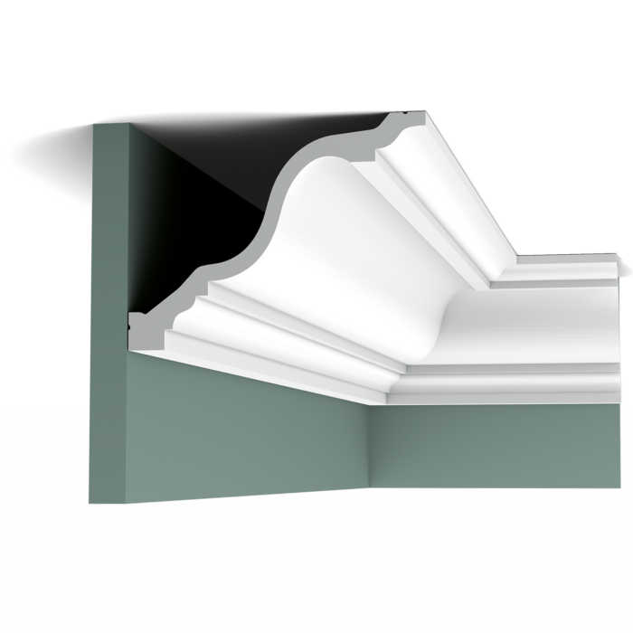 C334 карниз полиуретан 200 x 15 x 19,6