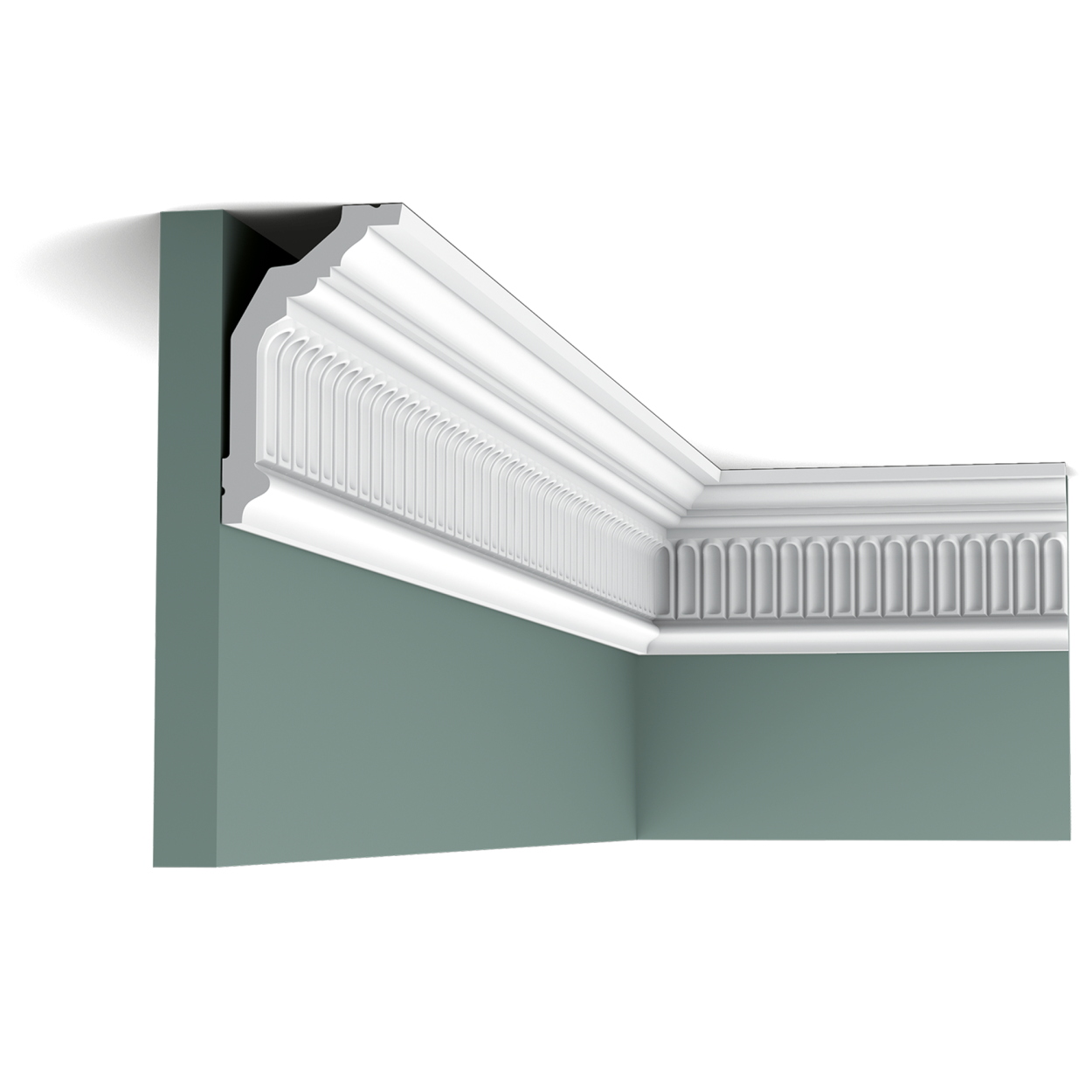 C304 карниз полиуретан 200 x 12,2 x 7,2