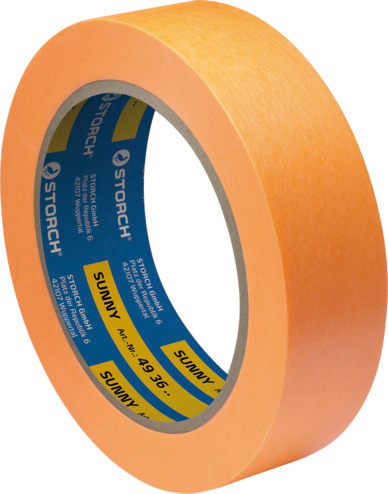 Малярная лента 25мм х 50м Акрил Т80 УФ60 жёлт