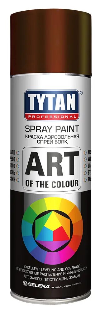 TYTAN Краска аэрозольная, коричневая, 400 мл